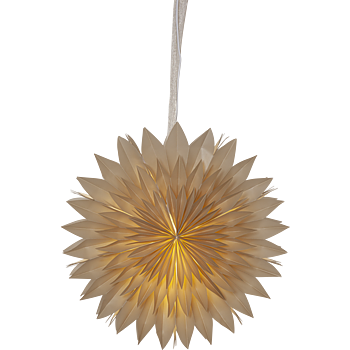 STAR TRADING Pappersstjärna Dis Beige 50 cm