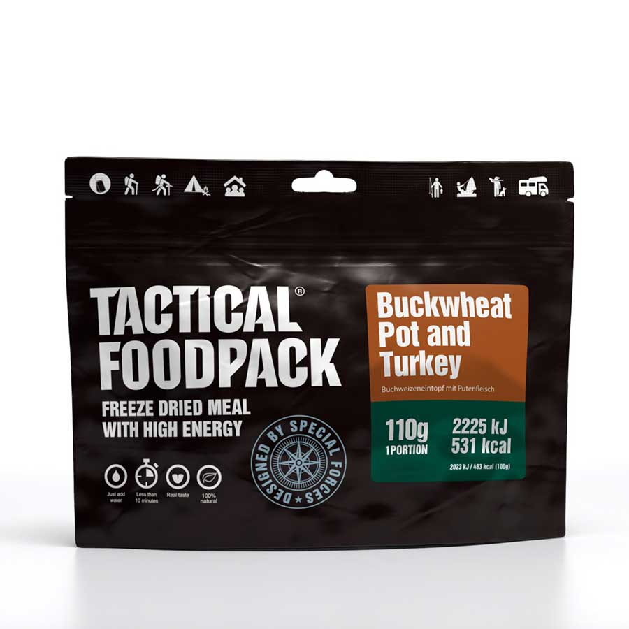 Tactical Foodpack Buckwheat pot and turkey