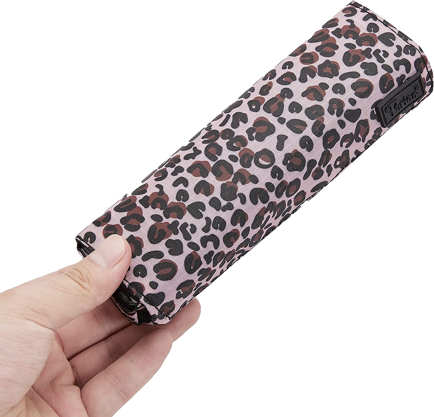 Ask för medicin,  GOLDEN LEOPARD PILL ORGANIZER, 18 x 4 x H 3 cm,  Beige