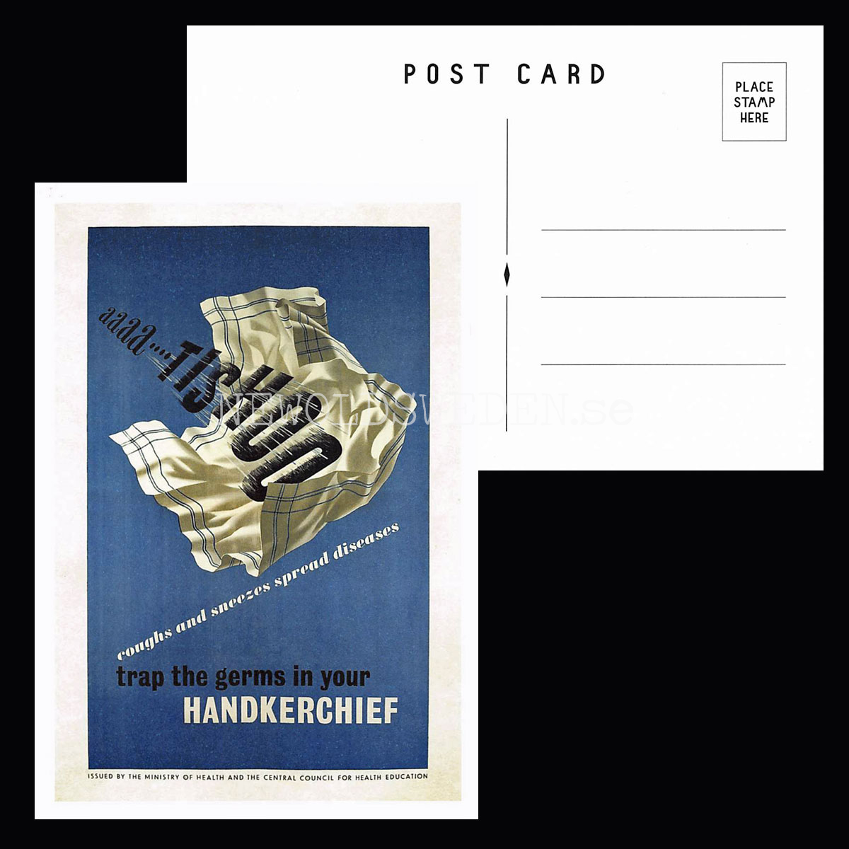 VINTAGE POSTCARDS 1946 - GRAPHIC WARNINGS - 2