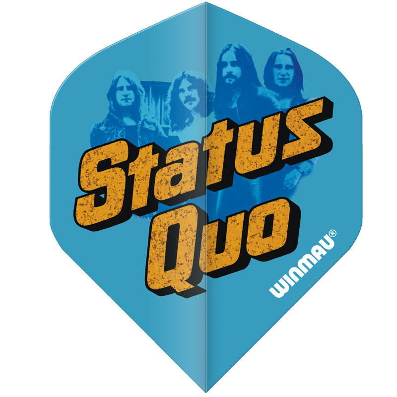 Winmau Rock Legends Status Quo Blue Logo Standard NO2