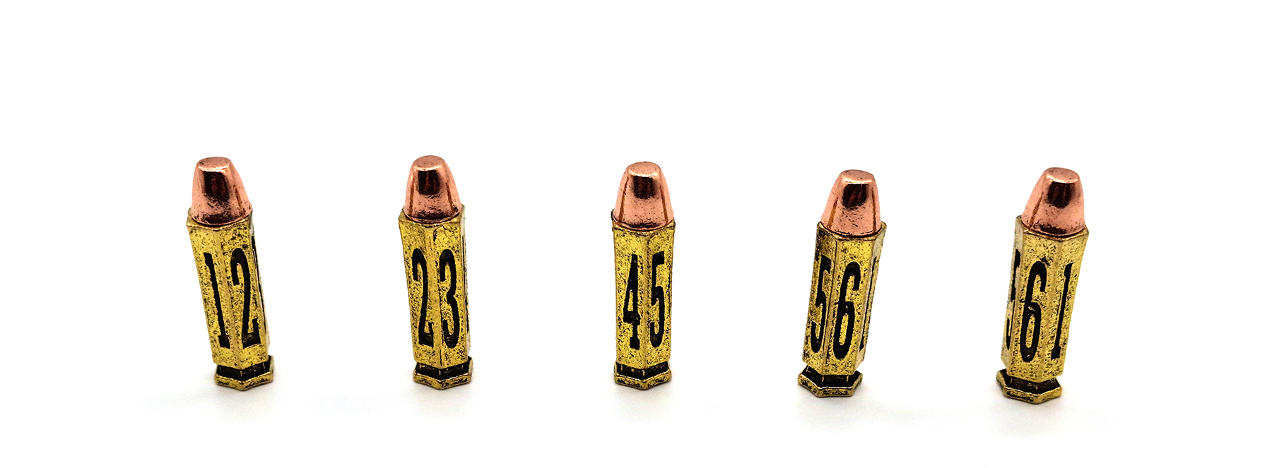 5-pack Bullet Dice D6 - 4