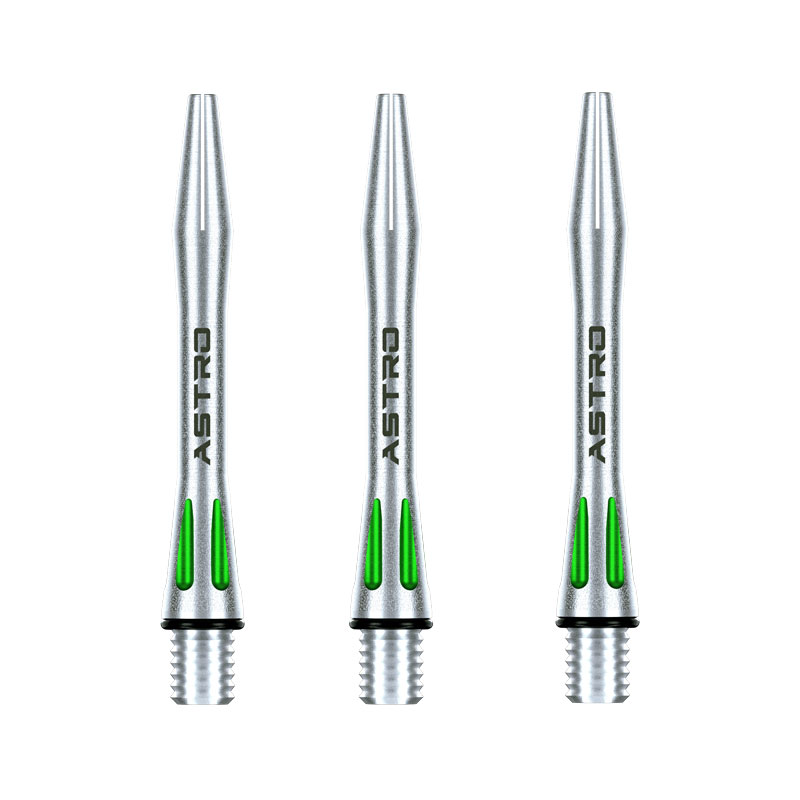 Winmau Astro Aluminium Dartshafts Green Short 35mm