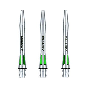 Winmau Astro Aluminium Dartshafts Green Short 35mm