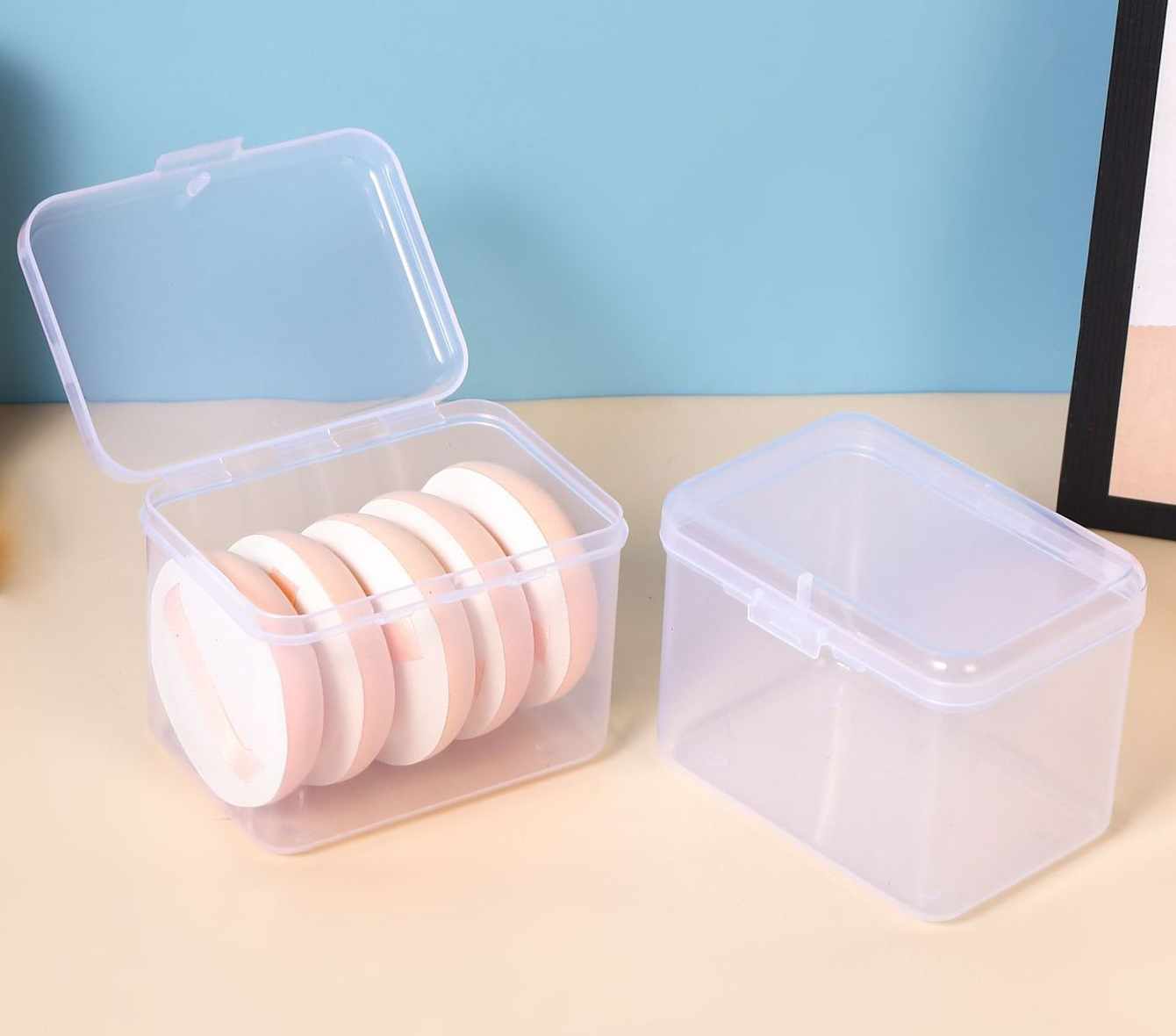 Plastic box for storage - 2 pack - 3