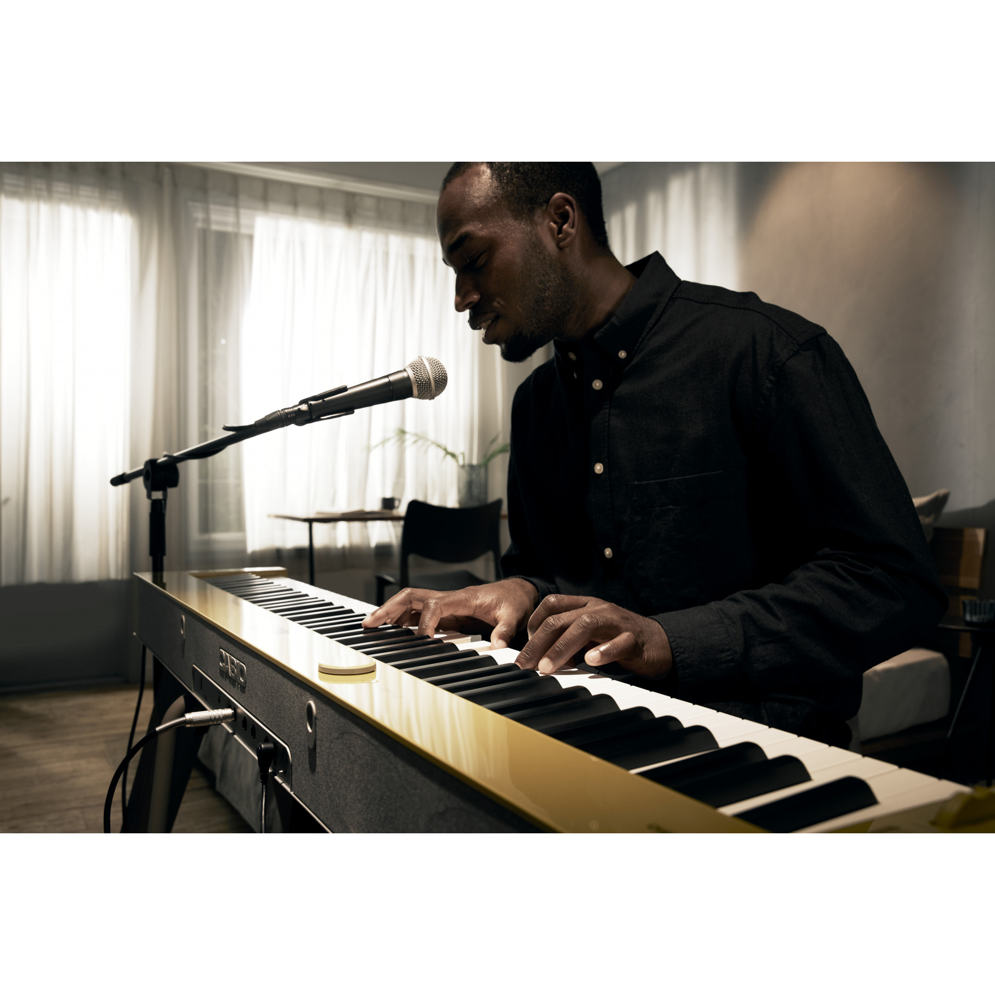 Casio PX-S7000HM Smart Hybrid Digitalpiano + Stand + 3-pedal unit + protective cover - 7