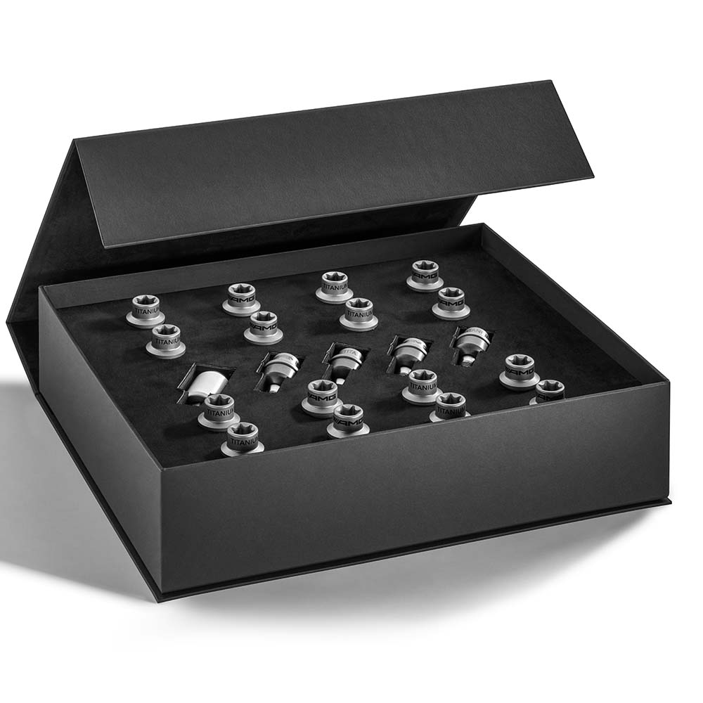 AMG titanium wheel bolts weight-optimized - 2