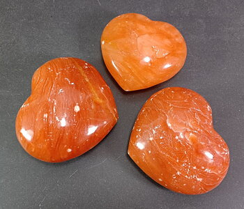 Orange Kalcit  Hjärta
