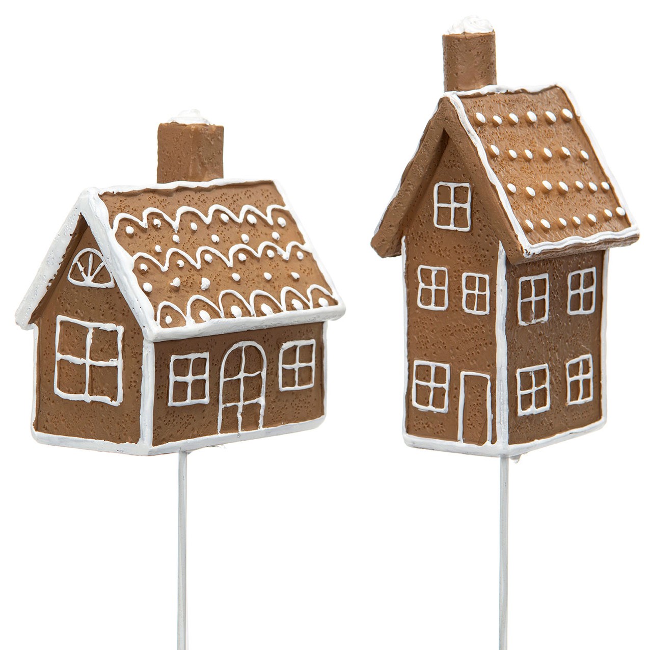 Pepparkakshus 2-pack -  på pinne
