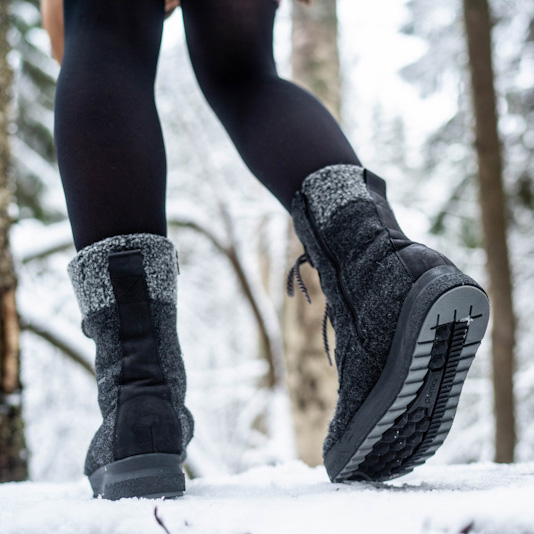 Pomarfin Reki - Filtstövel med Gore-Tex Svart/Granit - 9
