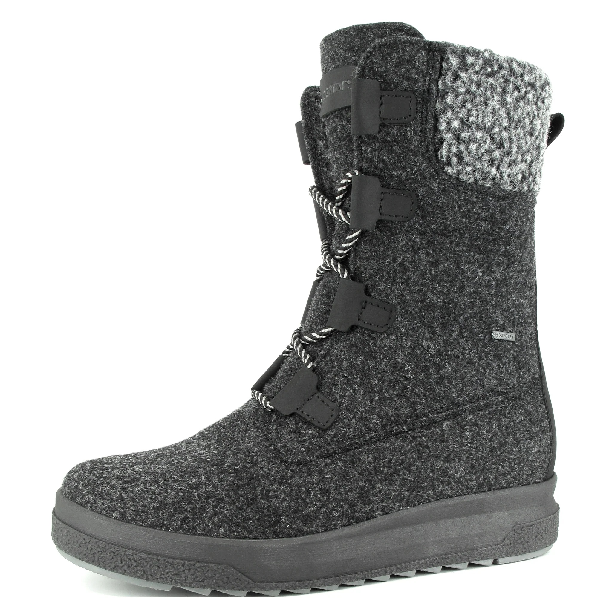 Pomarfin Reki - Filtstövel med Gore-Tex Svart/Granit