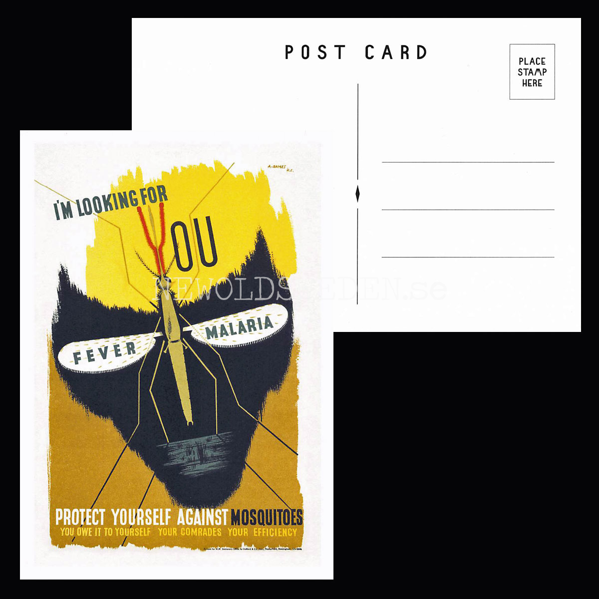 VINTAGE POSTCARDS 1941 - GRAPHIC WARNINGS - 2