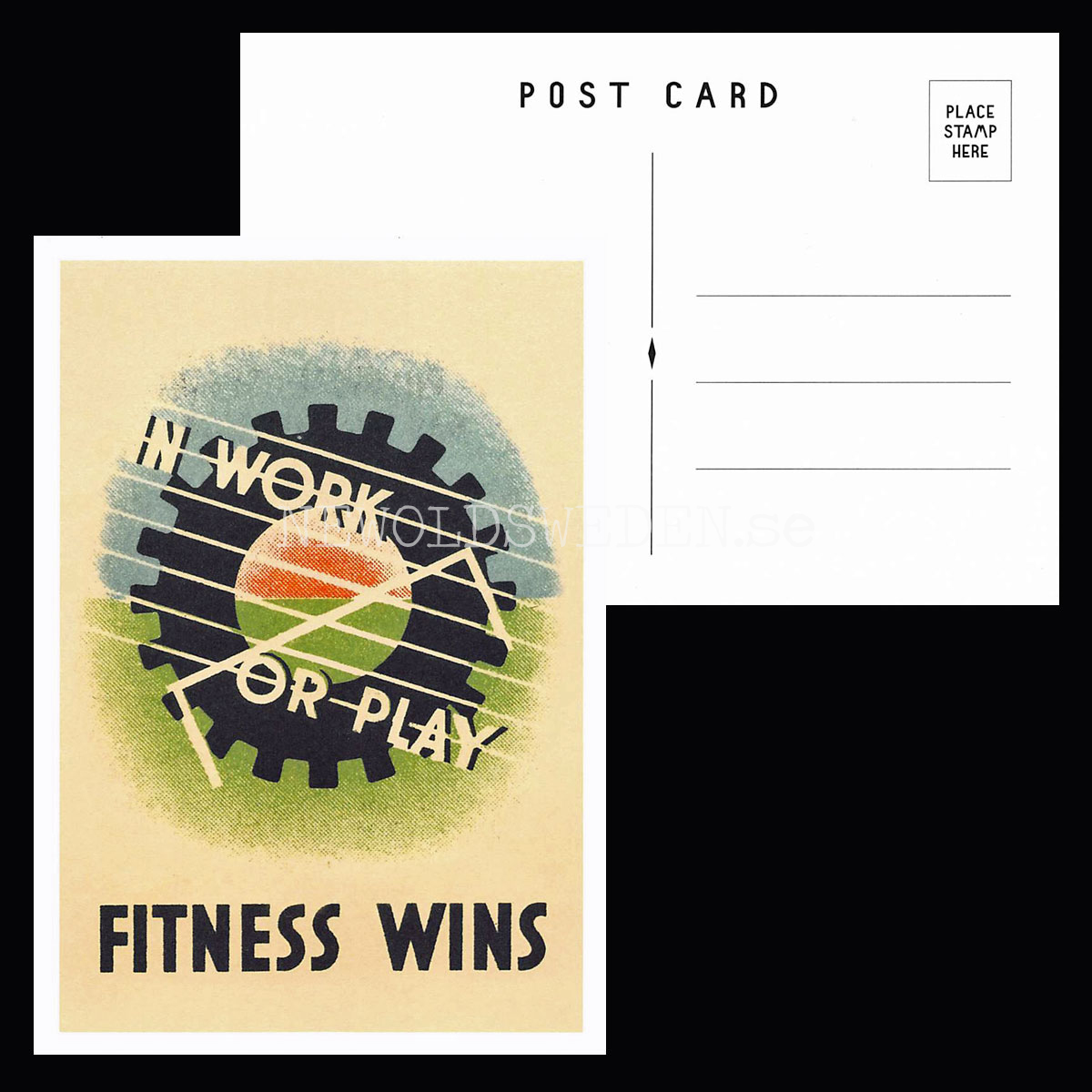 VINTAGE POSTCARDS 1937 - GRAPHIC WARNINGS - 2