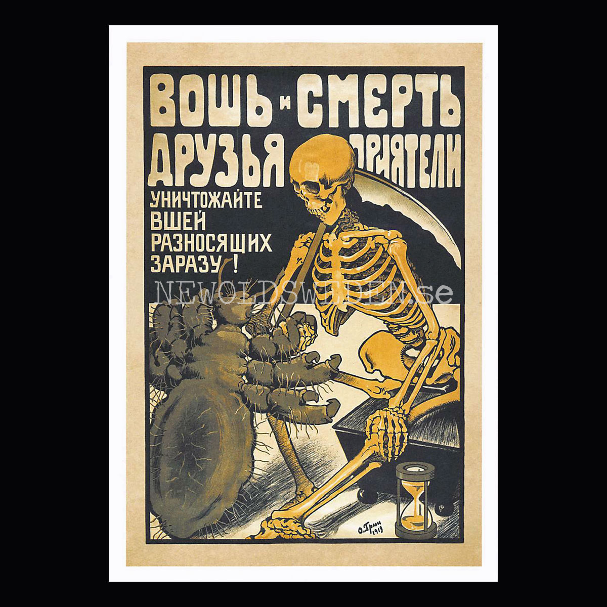 VINTAGE POSTCARDS 1919 - GRAPHIC WARNINGS