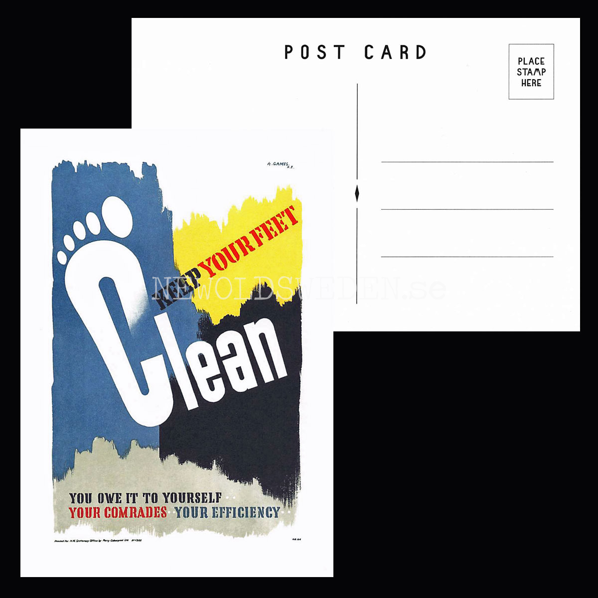 VINTAGE POSTCARDS 1941 - GRAPHIC WARNINGS - 2