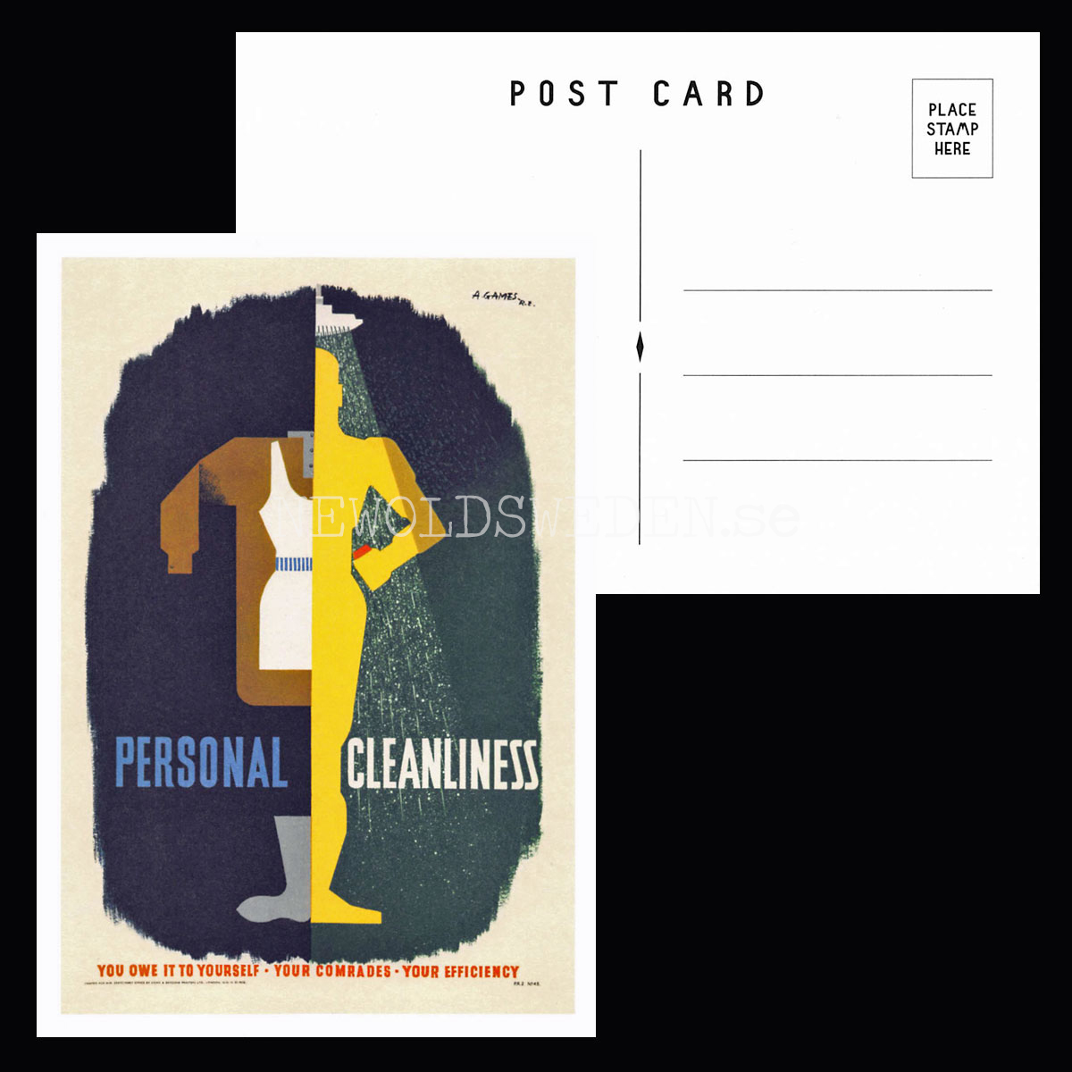VINTAGE POSTCARDS 1941 - GRAPHIC WARNINGS - 2