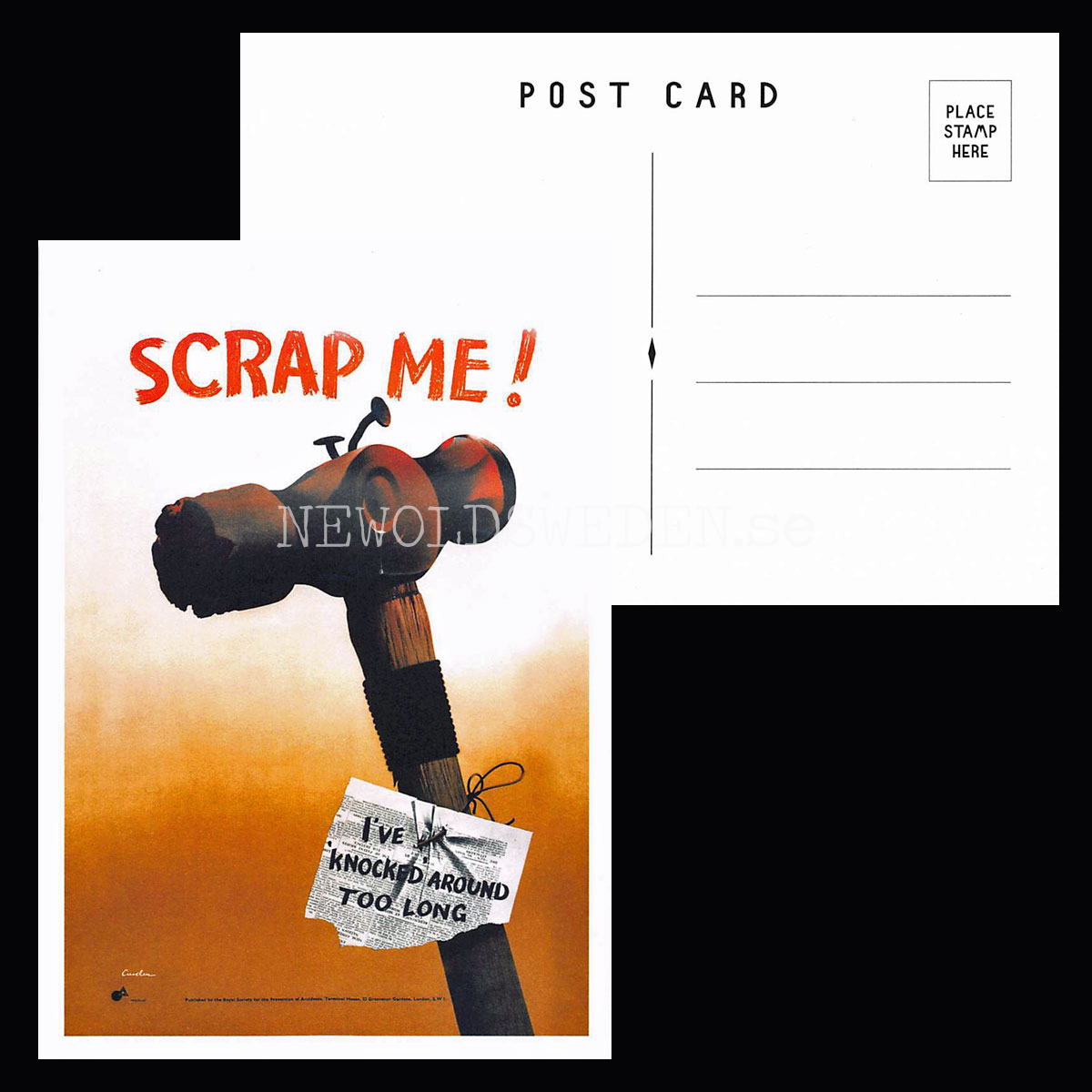 VINTAGE POSTCARDS 20th century - GRAPHIC WARNINGS - 2