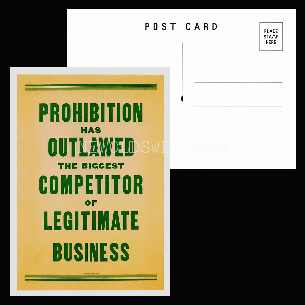 VINTAGE POSTCARDS 1932 - GRAPHIC WARNINGS - 2