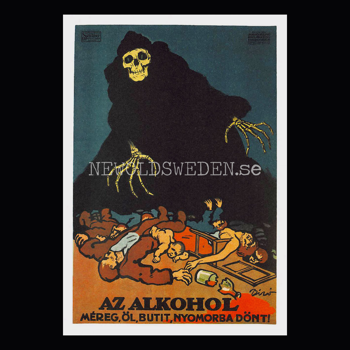 VINTAGE POSTCARDS 20th century - GRAPHIC WARNINGS