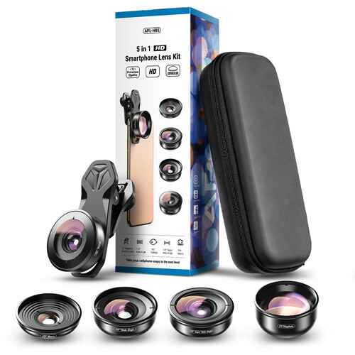Apexel 4K HD Mobile Phone 5-in-1 Camera Lens Kit - 2