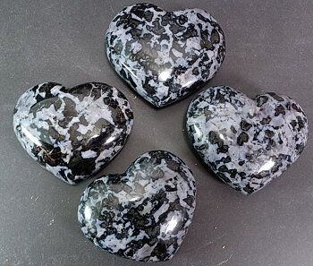 Hjärta av Gabbro "Blizzard Stone" 
