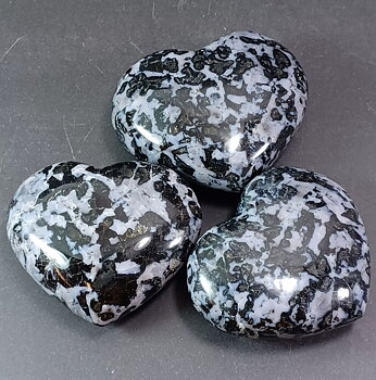 Hjärta av Gabbro "Blizzard Stone" 
