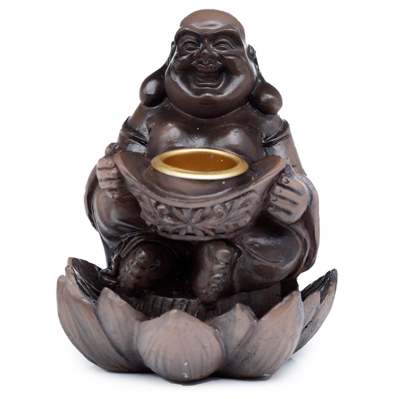 pace of the east träeffekt glad Buddha backflow rökelse brännare 