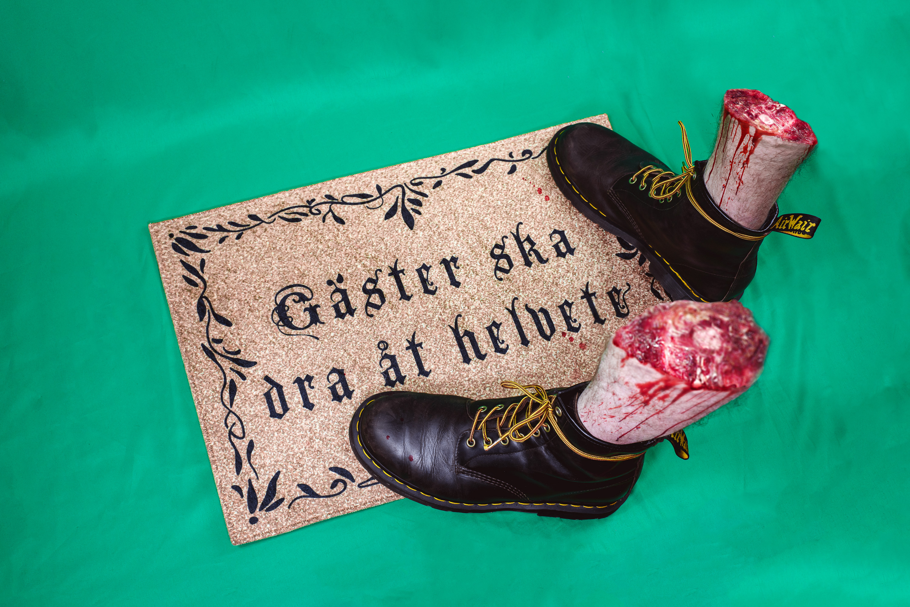 Dörrmatta brun - Gäster Ska Dra Åt Helvete