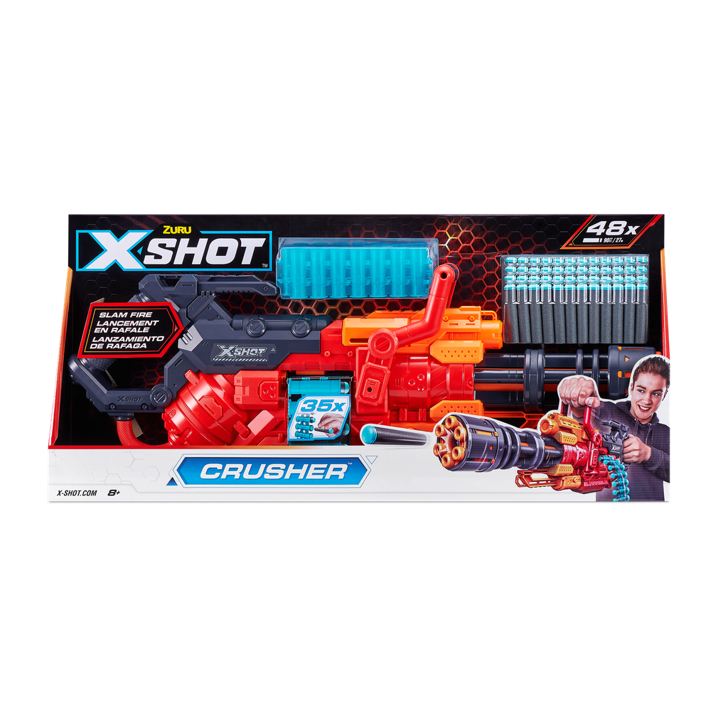 Zuru X-Shot Excel Crusher Foam Dart Blaster inkl. 48 Pilar