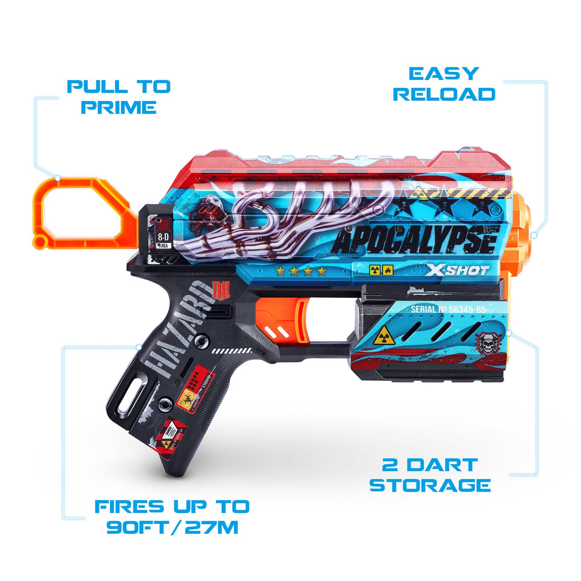 Zuru X-Shot skins flux Dart Blaster nkl. 8 Pilar - 7