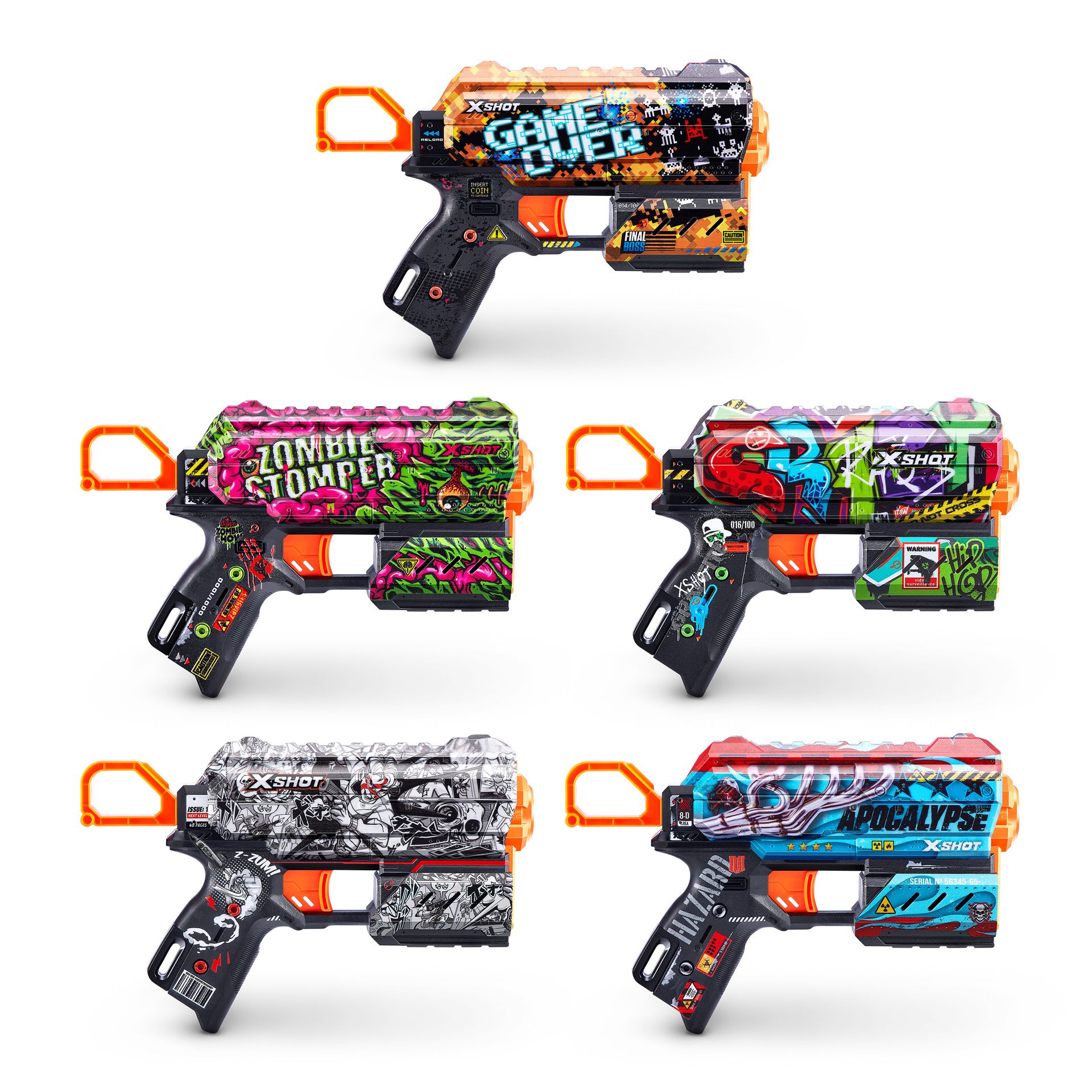 Zuru X-Shot skins flux Dart Blaster nkl. 8 Pilar - 8