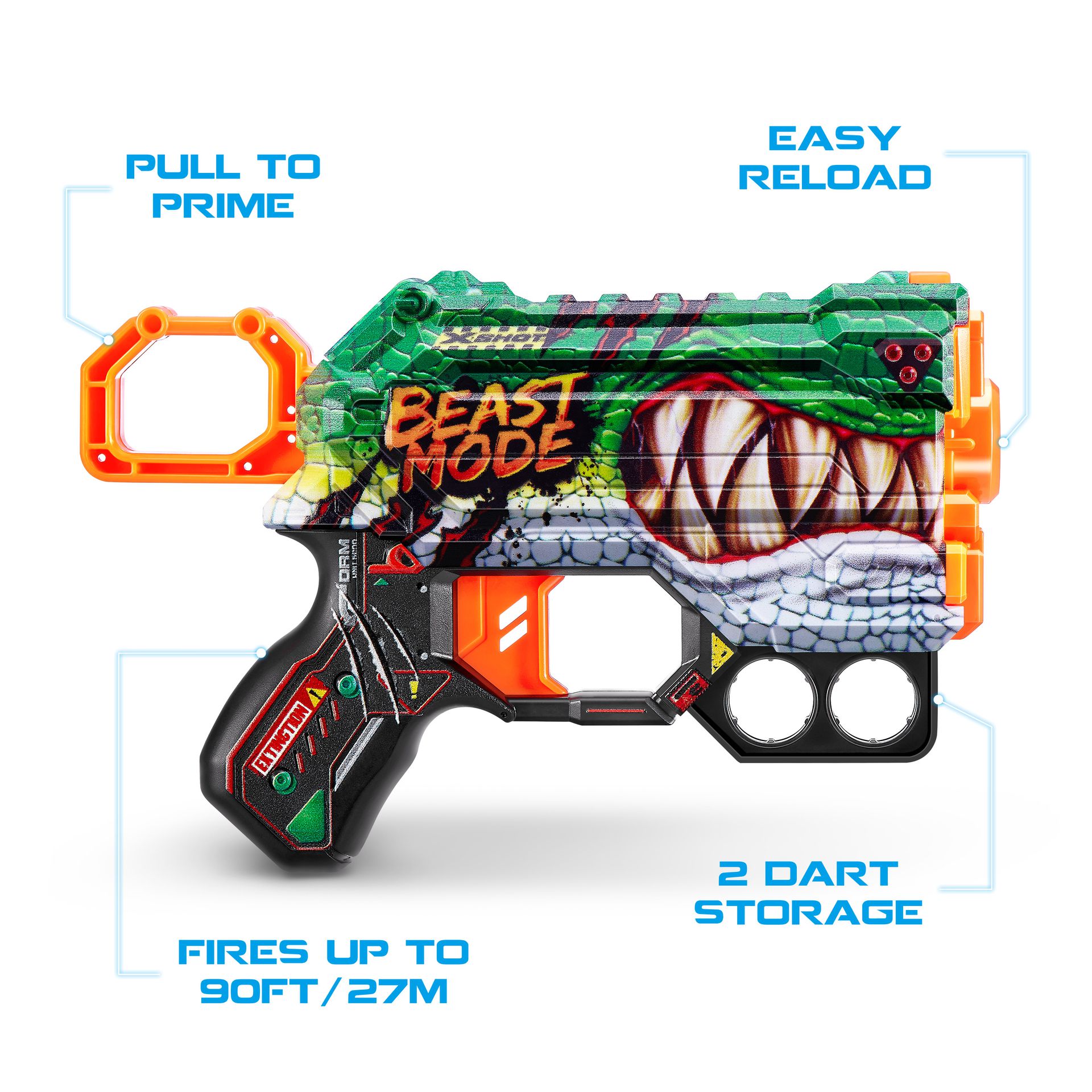 Zuru X-Shot skins menace dart blaster med 8 Pilar - 2