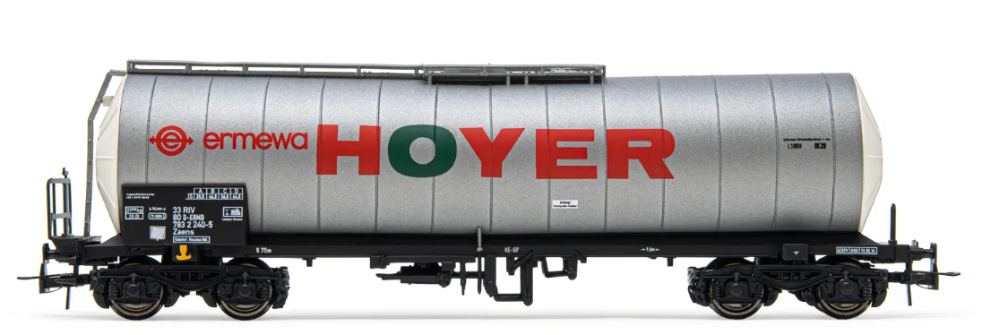 Tankvagn 'ermewa HOYER', silve