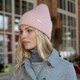 Holma Soft Pink  stickad mössa från Sätila - 2