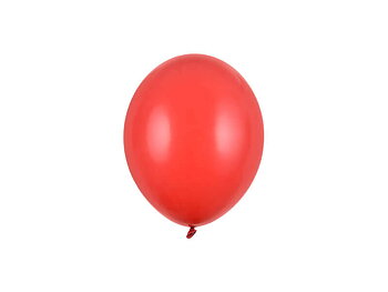 Miniballonger Pastell Röd 12 cm