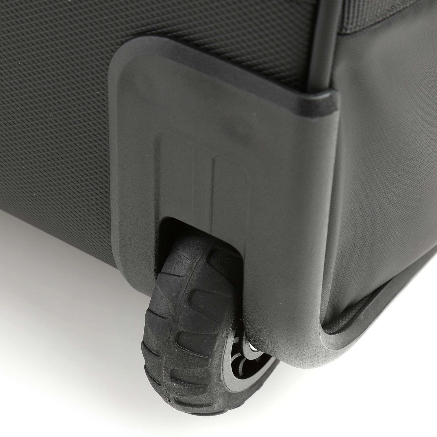 Integrerade hjul på resväska