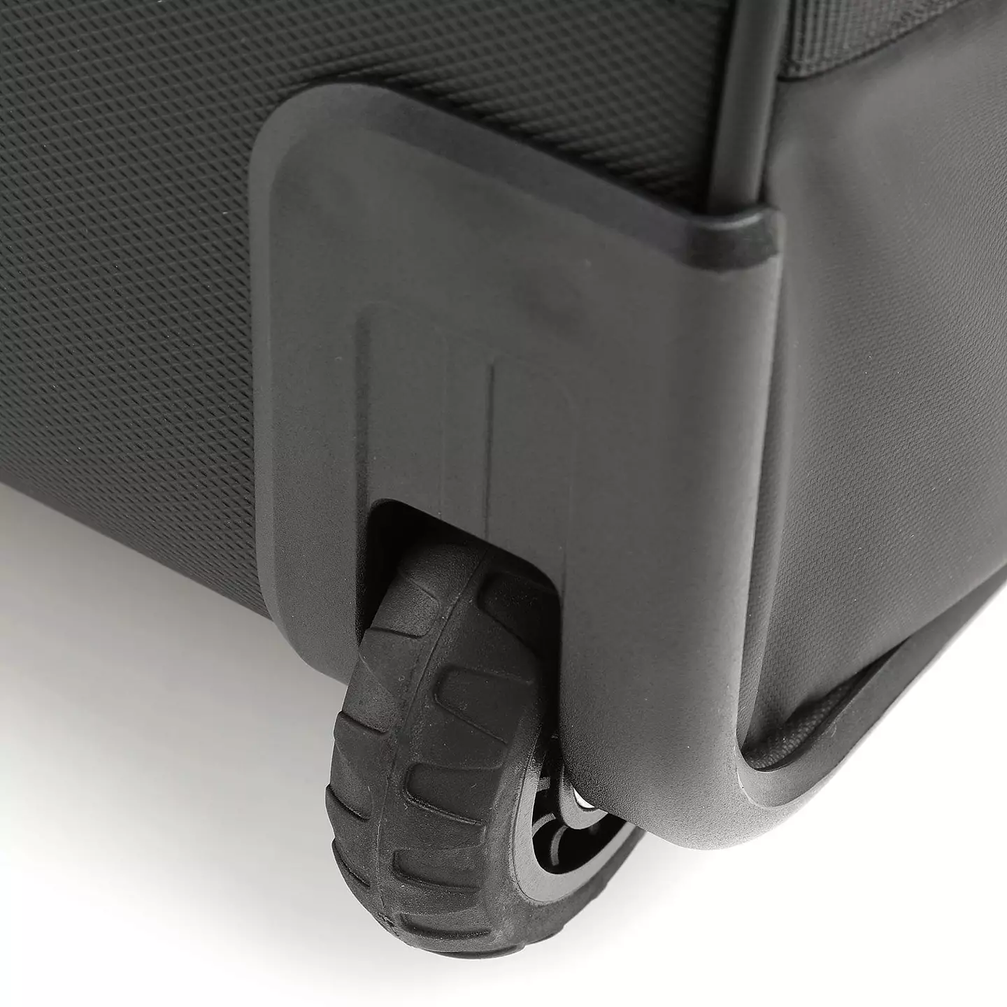 Integrerade hjul på resväska