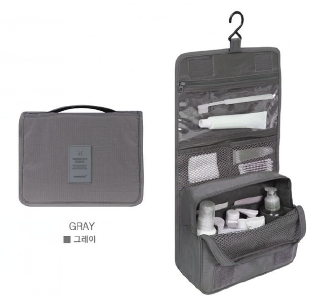 Toiletry and Make-up bag - Gray