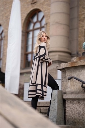 COUTURE LONG JACKET - WINTER CAFÉ LATTE/BLACK - 2