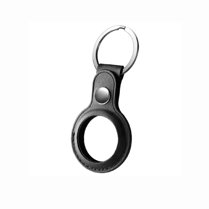 SiGN Smart Bluetooth Finder & Apple Airtag Nyckelring i Konstläder - Svart - 2