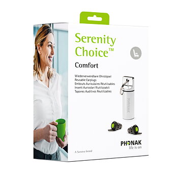 Serenity Choice Comfort - Dempende ørepropper for lavere bakgrunnsstøy