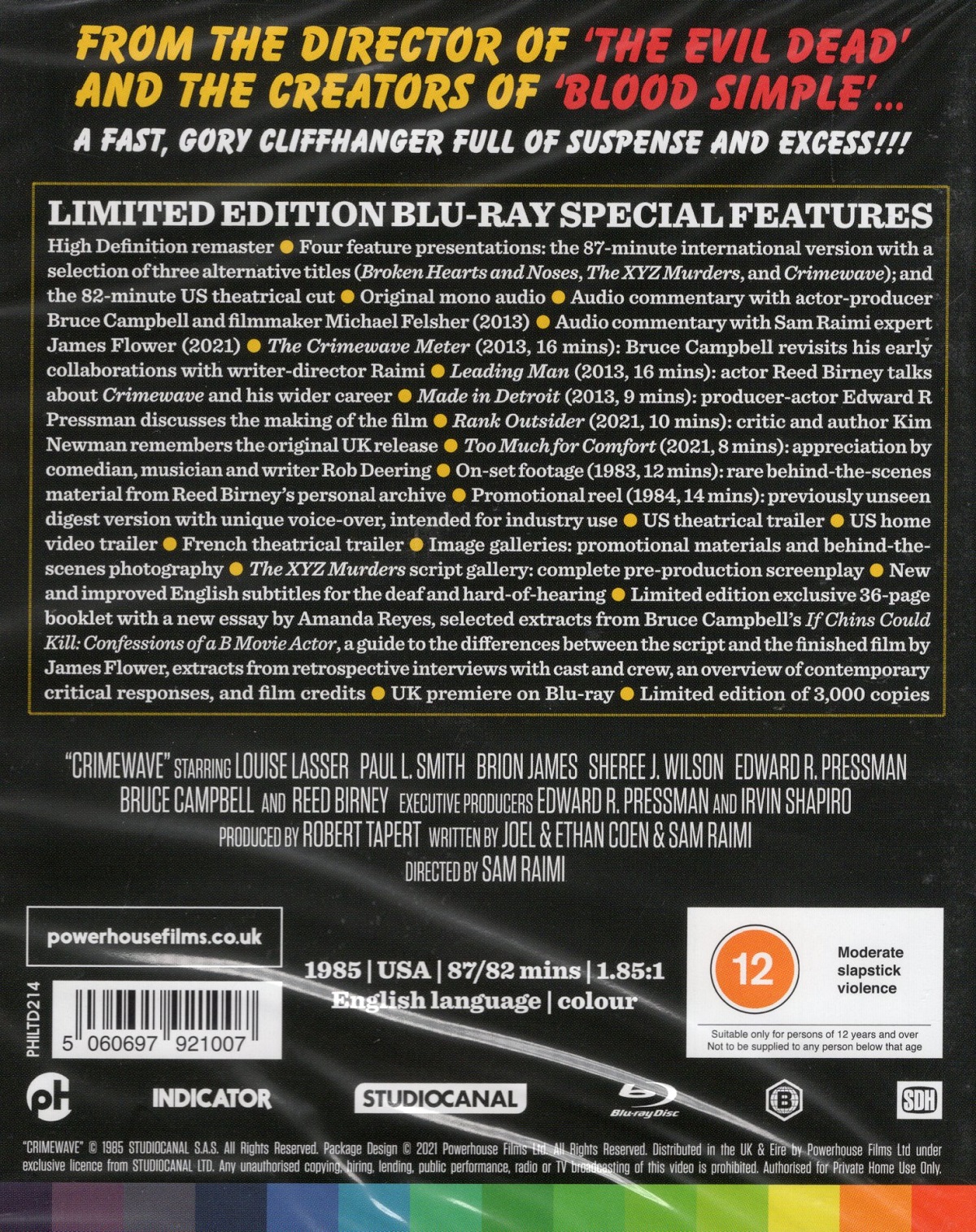Crimewave (Limited Edition) (ej svensk text) (Blu-ray) - 2