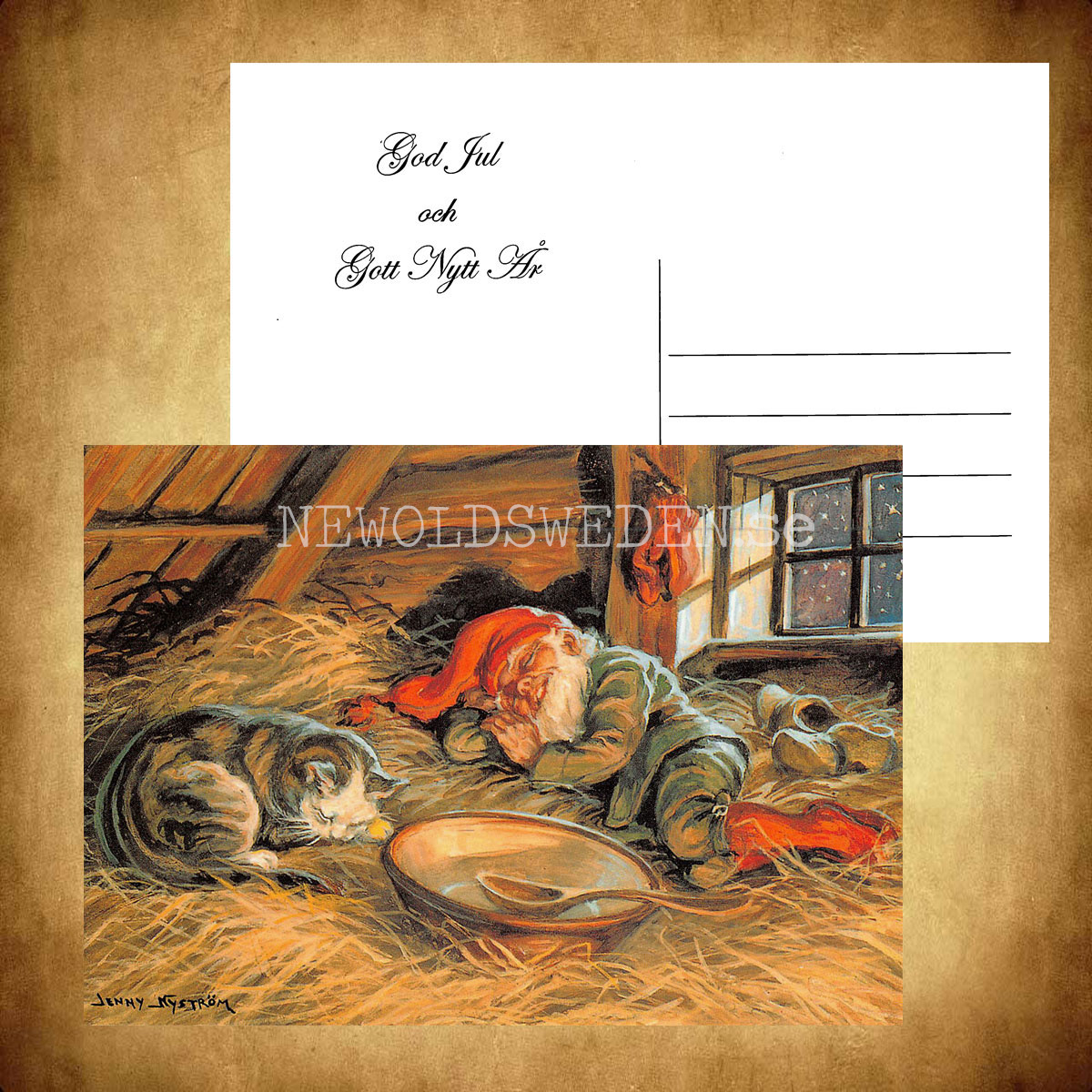 God Jul och Gott Nytt År - Jenny Nyström - 1019 - 2