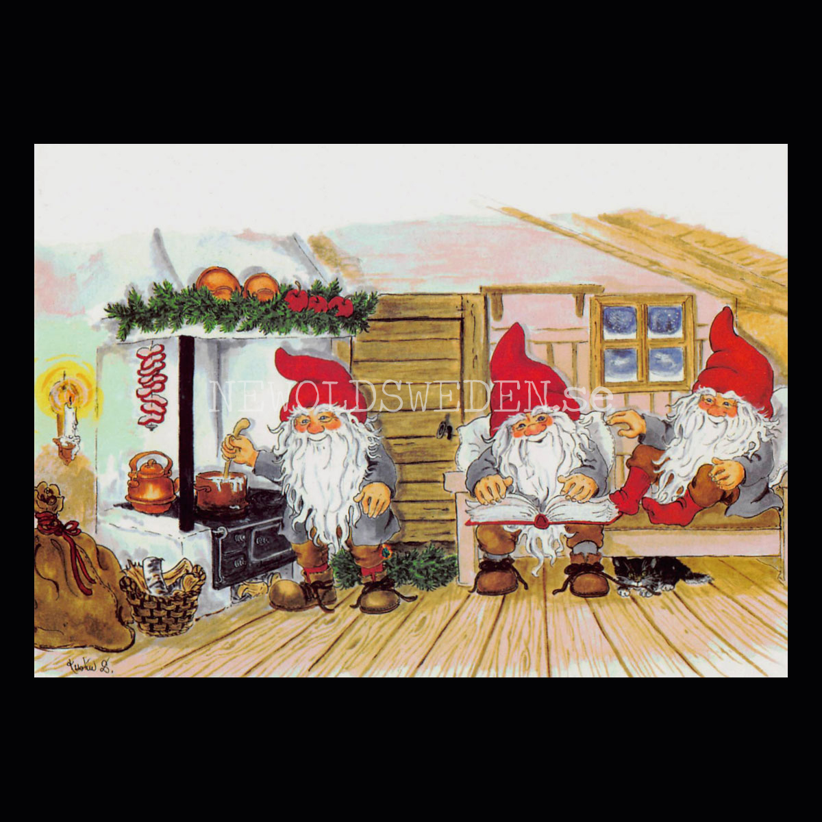 God Jul och Gott Nytt År Kerstin Svensson - 1019