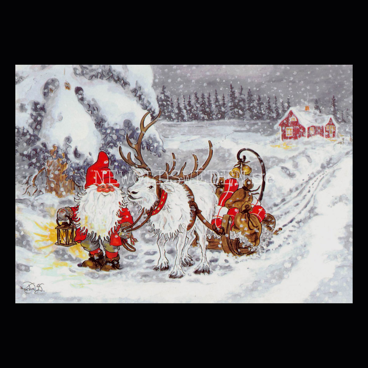 God Jul och Gott Nytt År Kerstin Svensson - 1019