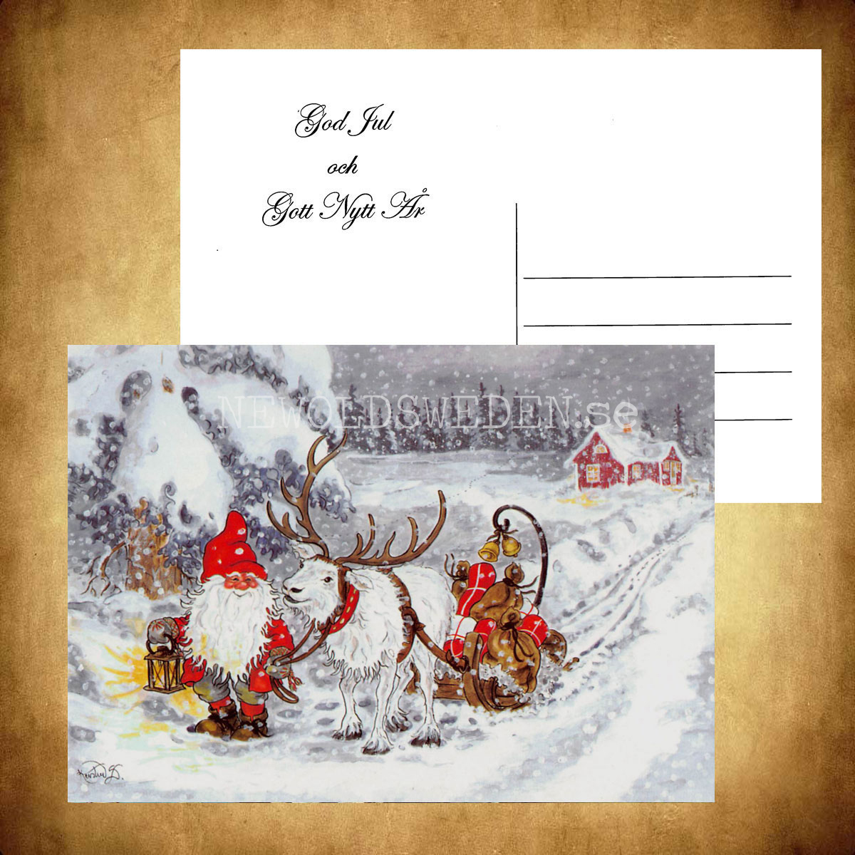 God Jul och Gott Nytt År Kerstin Svensson - 1019 - 2