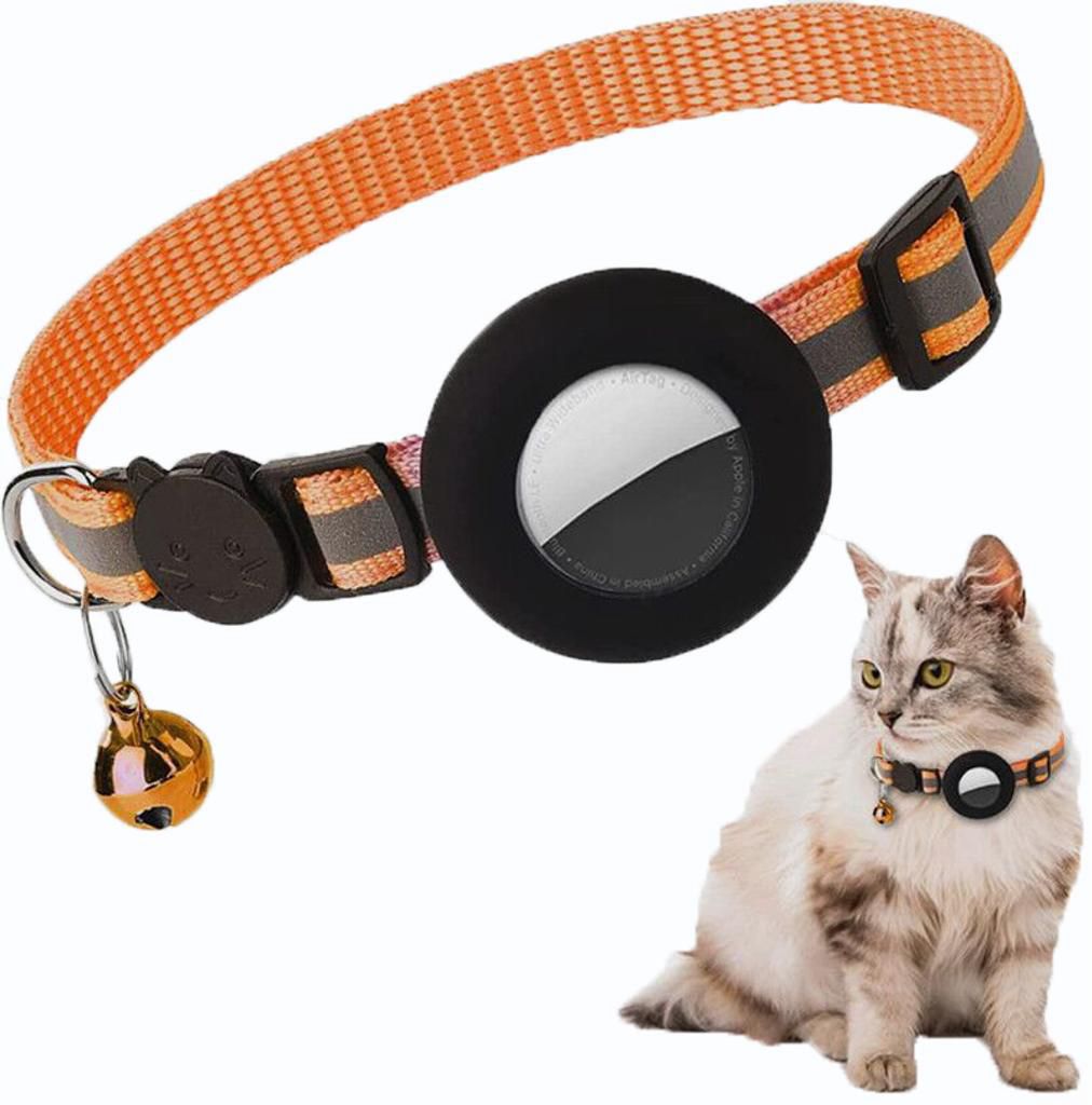 SiGN AirTag halsband för katt & små hundar - Orange - 3