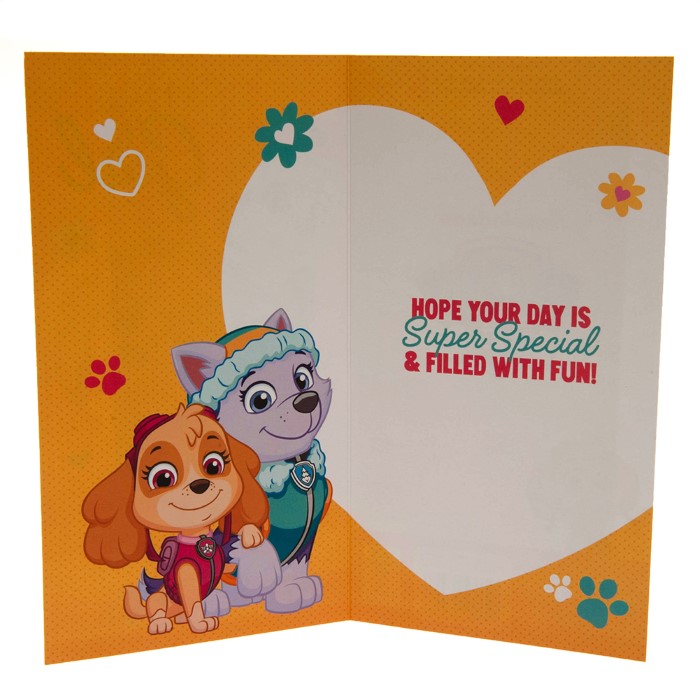 Paw Patrol Födelsedagkort Girl SA - 3