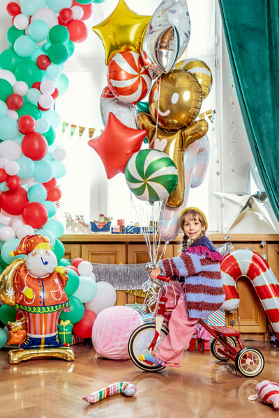Folieballong Stående Jultomte 63x106 cm - 3