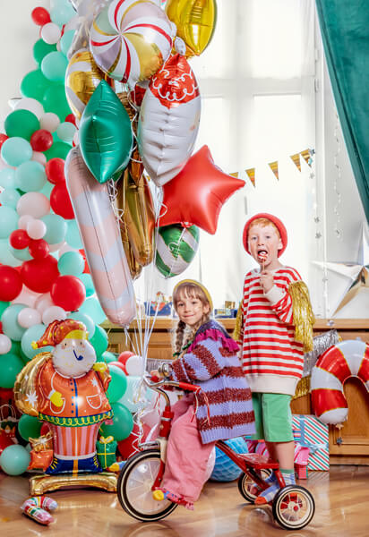 Folieballong Stående Jultomte 63x106 cm - 2